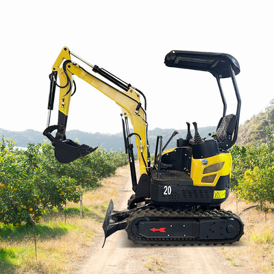 kwaliteit Changchai 390 Tailless Mini Excavator Machine 2 Ton 20KW met Boomschommeling fabriek